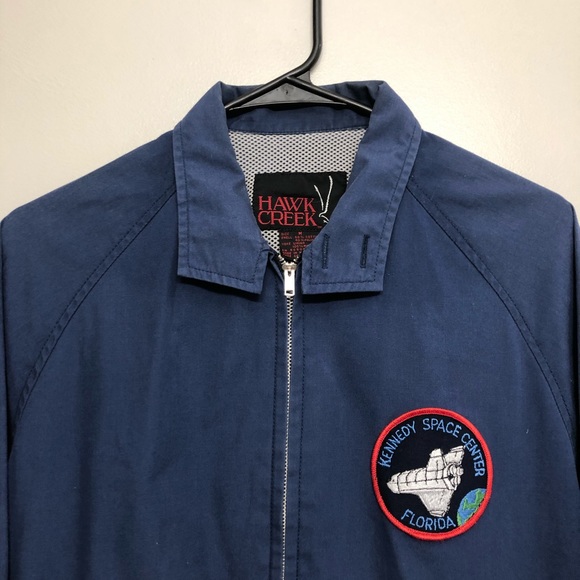 Hawk creek Kennedy space center bomber jacket vtg - Picture 2 of 6